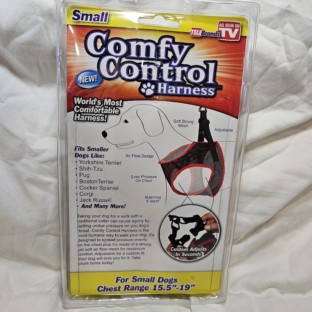 Comfy Control Dog Harness - Red - Picture 4 of 8